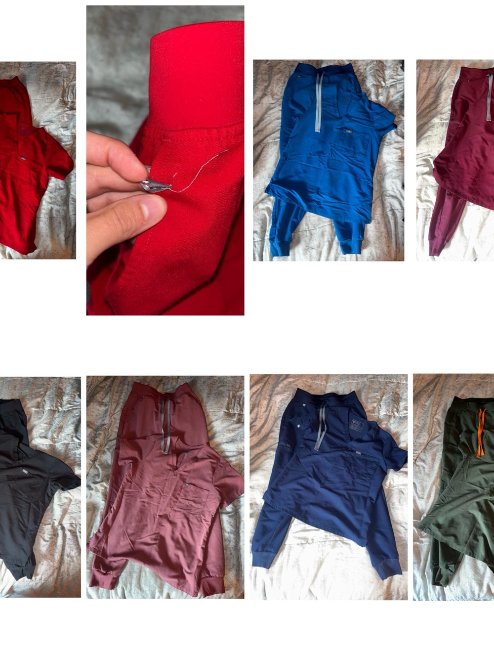 Figs Track Joggers Bundle in Red, Blue, Burgundy, Black, Olive